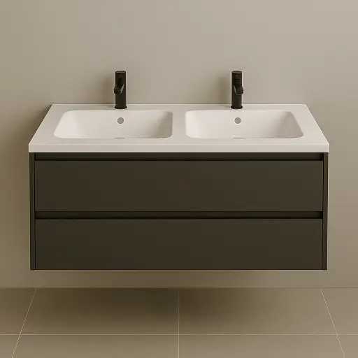 E-12045 Plan vasque double bac